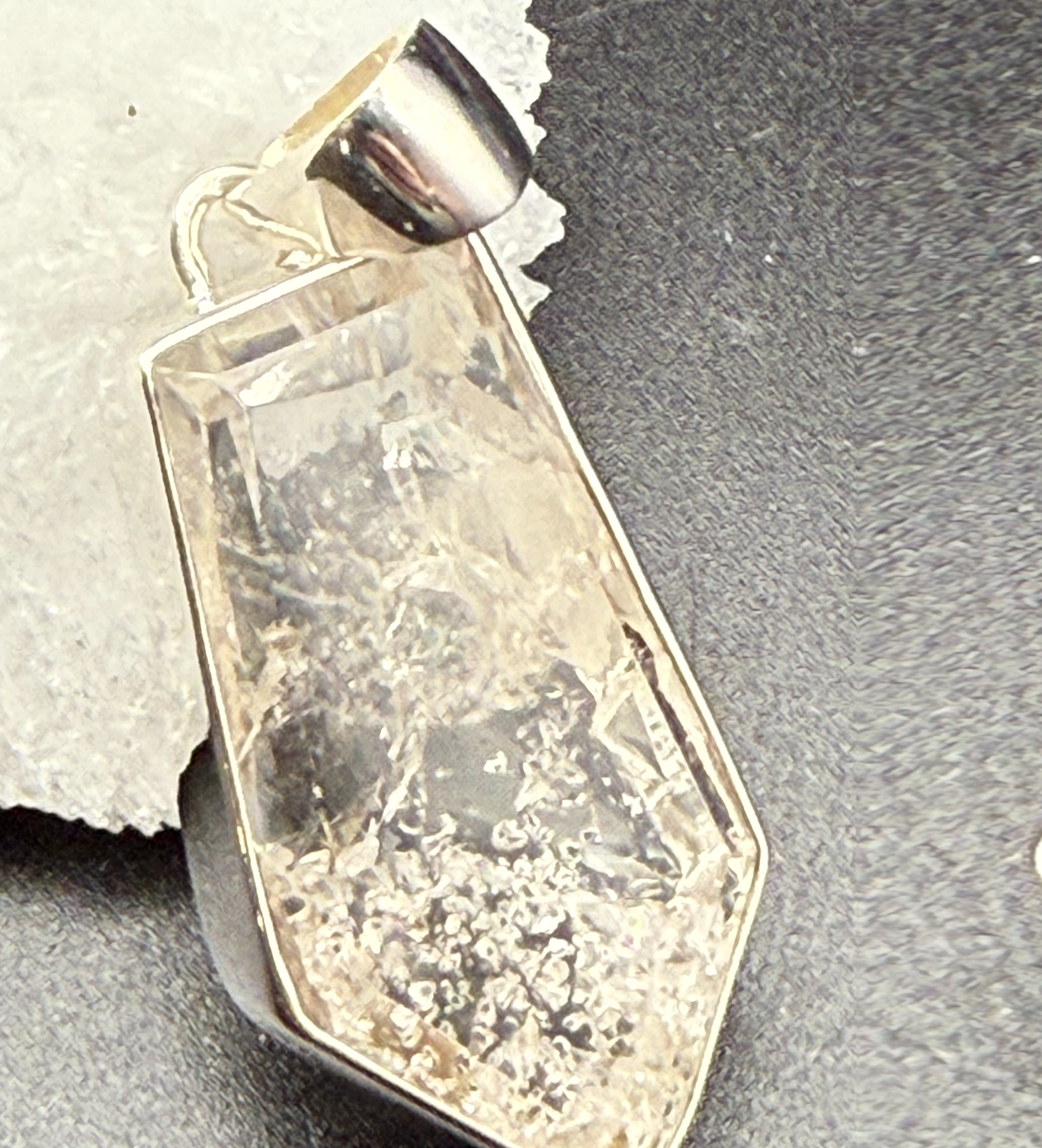 Manifestation Quartz Pendant Free Form