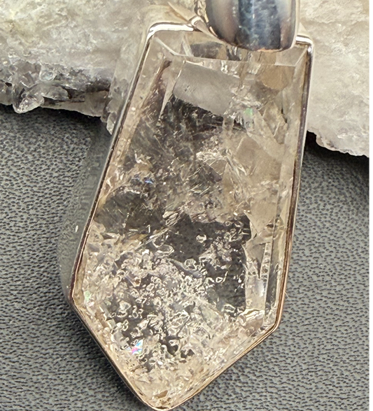Manifestation Quartz Pendant Free Form