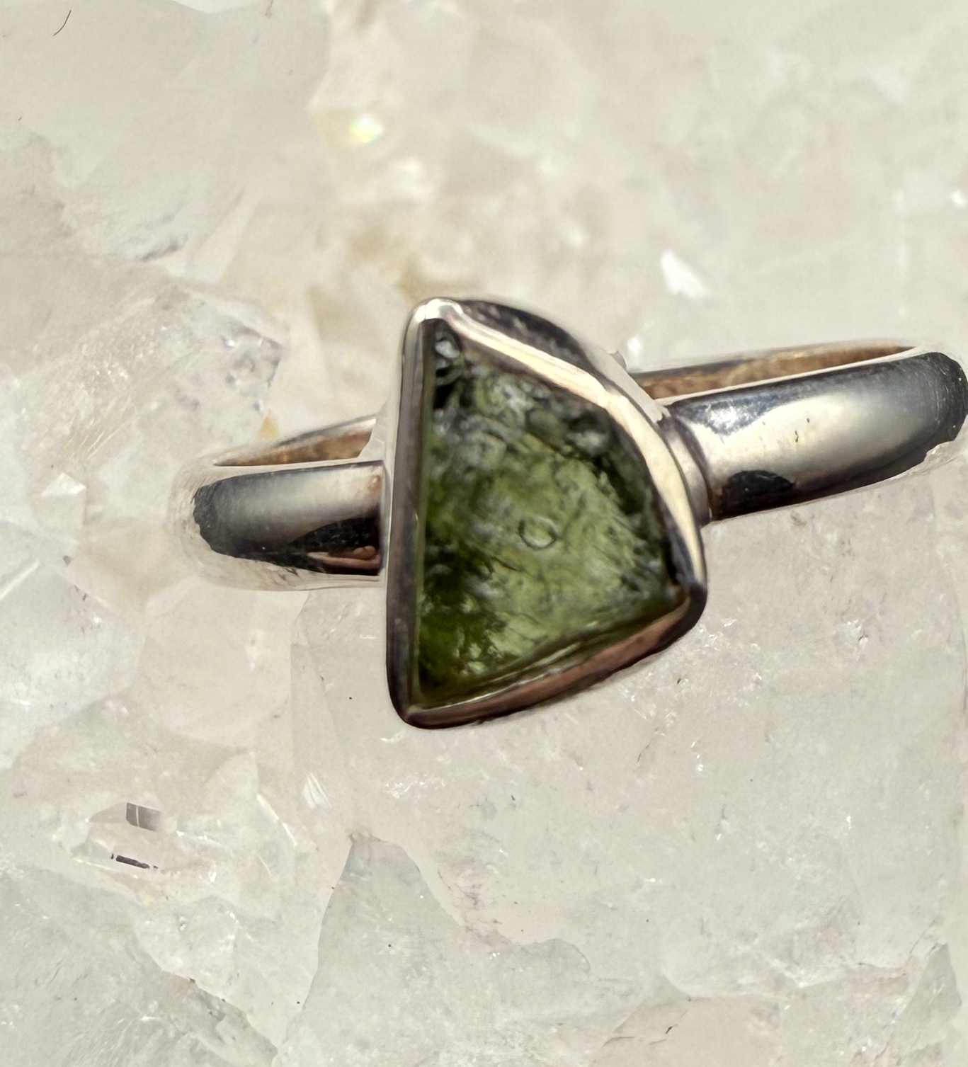 Moldavite Ring