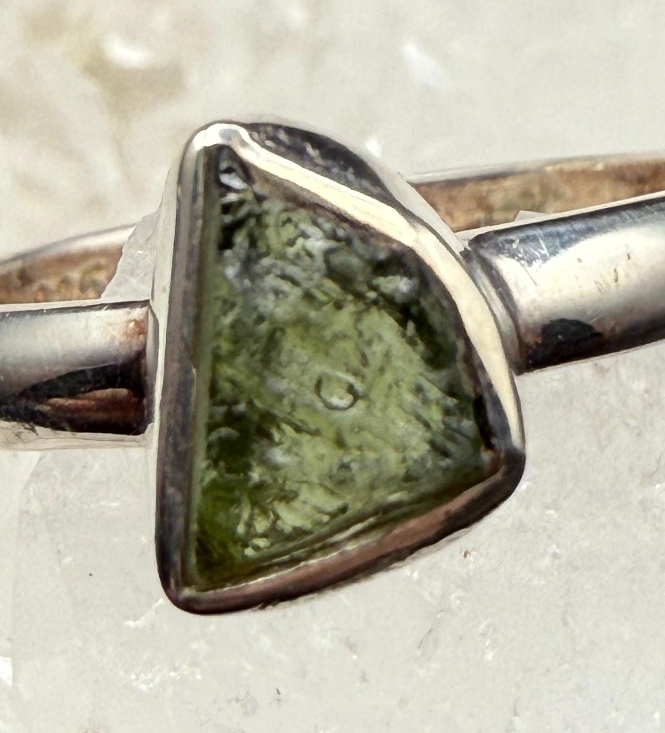 Moldavite Ring
