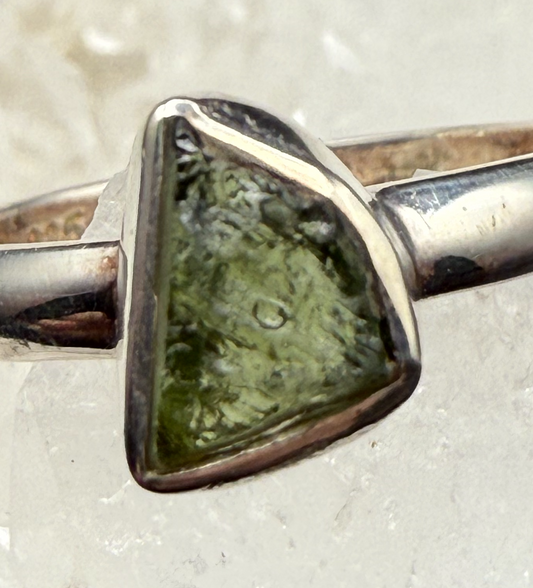 Moldavite Ring