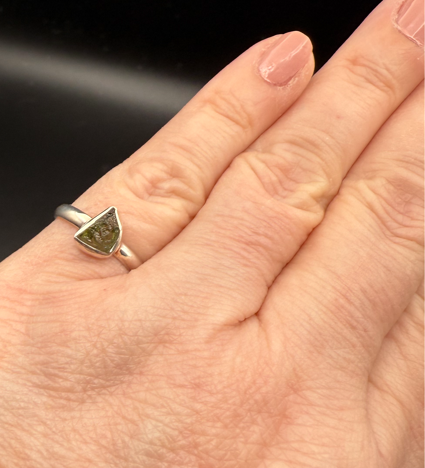 Moldavite Ring
